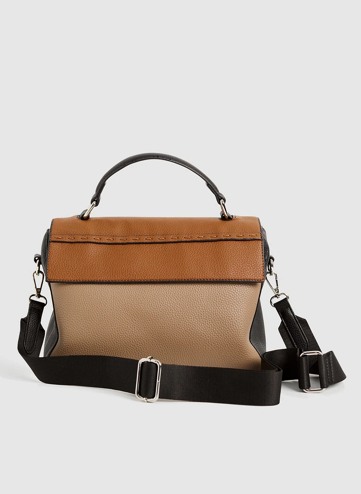 Multi-Tone Crossbody Bag