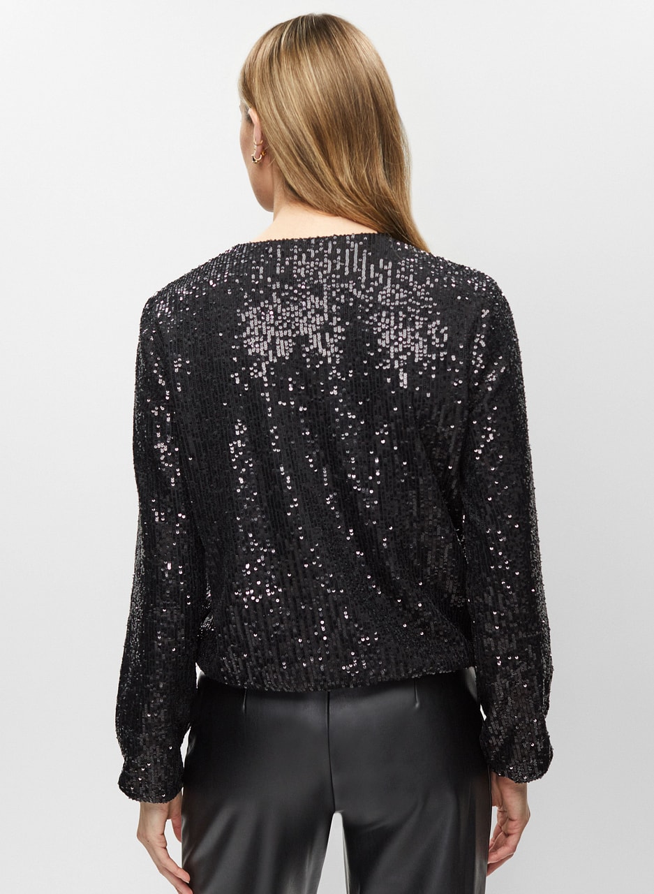 Sequin Bomber Jacket