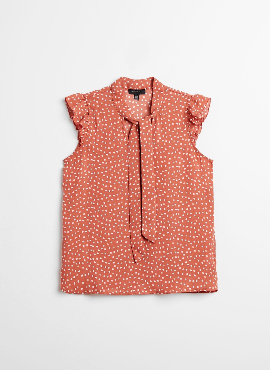 Polka Dot Print Blouse