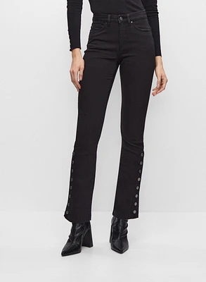 Joseph Ribkoff - Button Detail Slim Leg Jeans