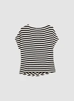 Striped Print Tee