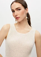 Open Weave Sleeveless Pullover