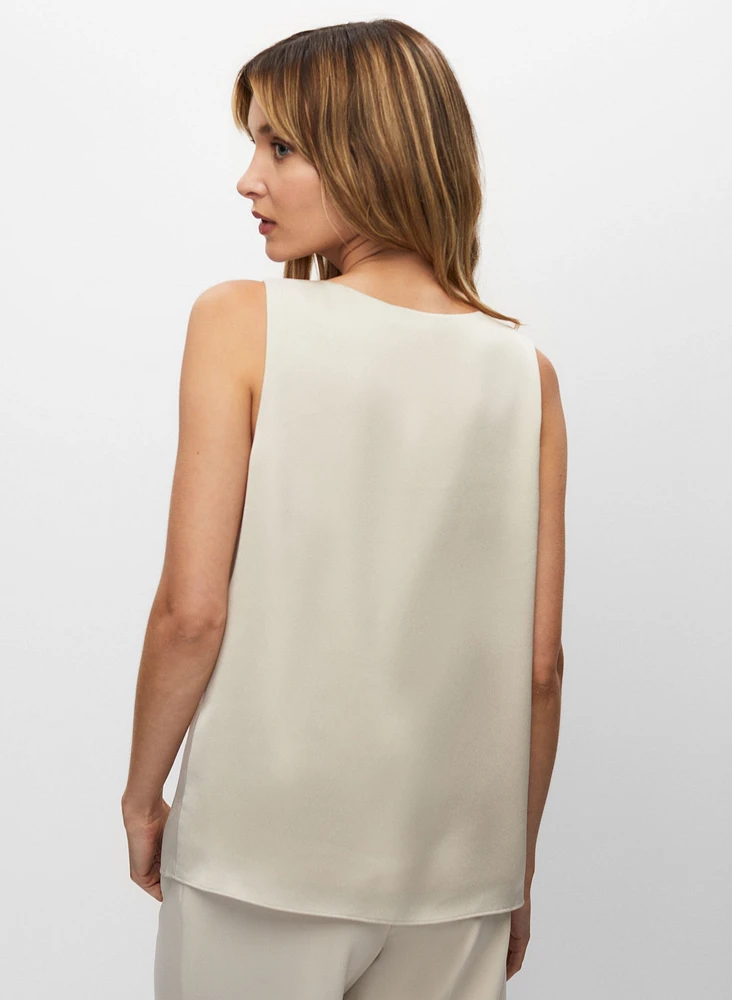 Sleeveless V-Neck Top