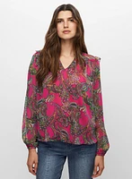 Paisley Print Blouse