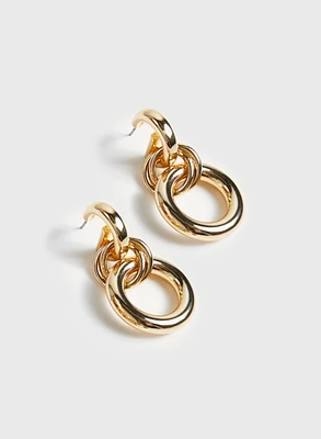 Interlocking Hoop Earrings