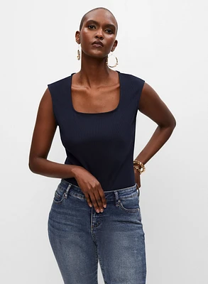 Square Neck Sleeveless Top