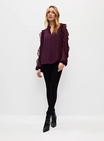 Ruffle Sleeve Blouse