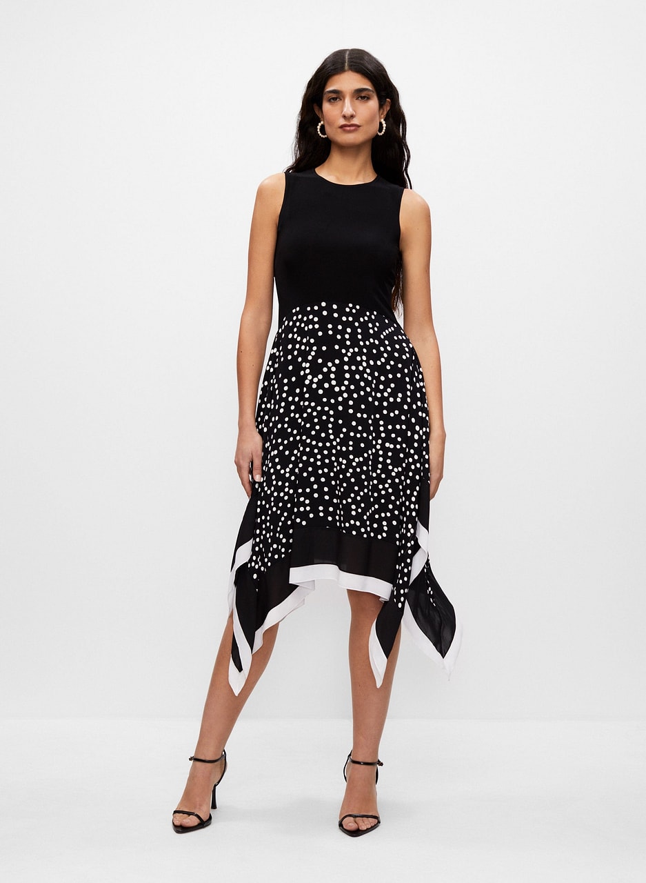 Joseph Ribkoff - Polka Dot Print Dress