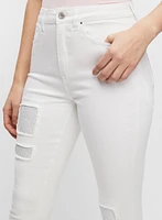 Rhinestone Detail Jeans