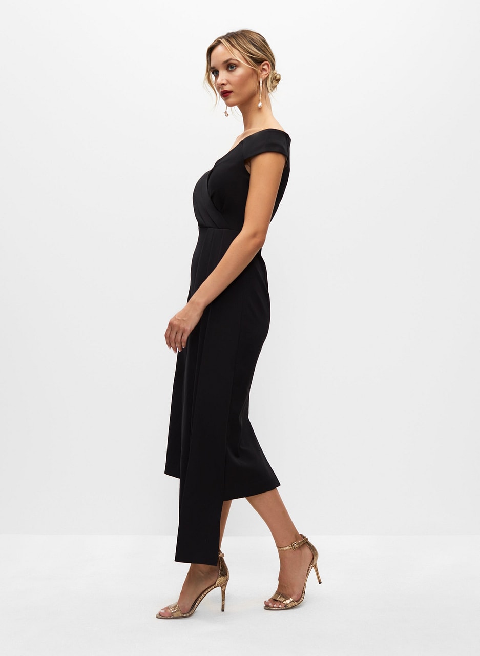 Eliza J - Wrapped Neckline Dress