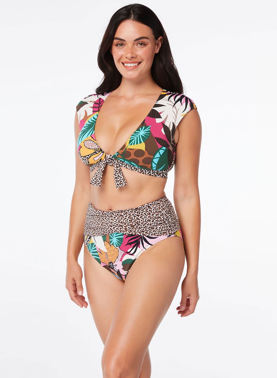 Bleu by Rod Beattie - Tie Front Swim Top