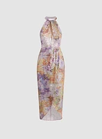 Asymmetric Sequin Dress