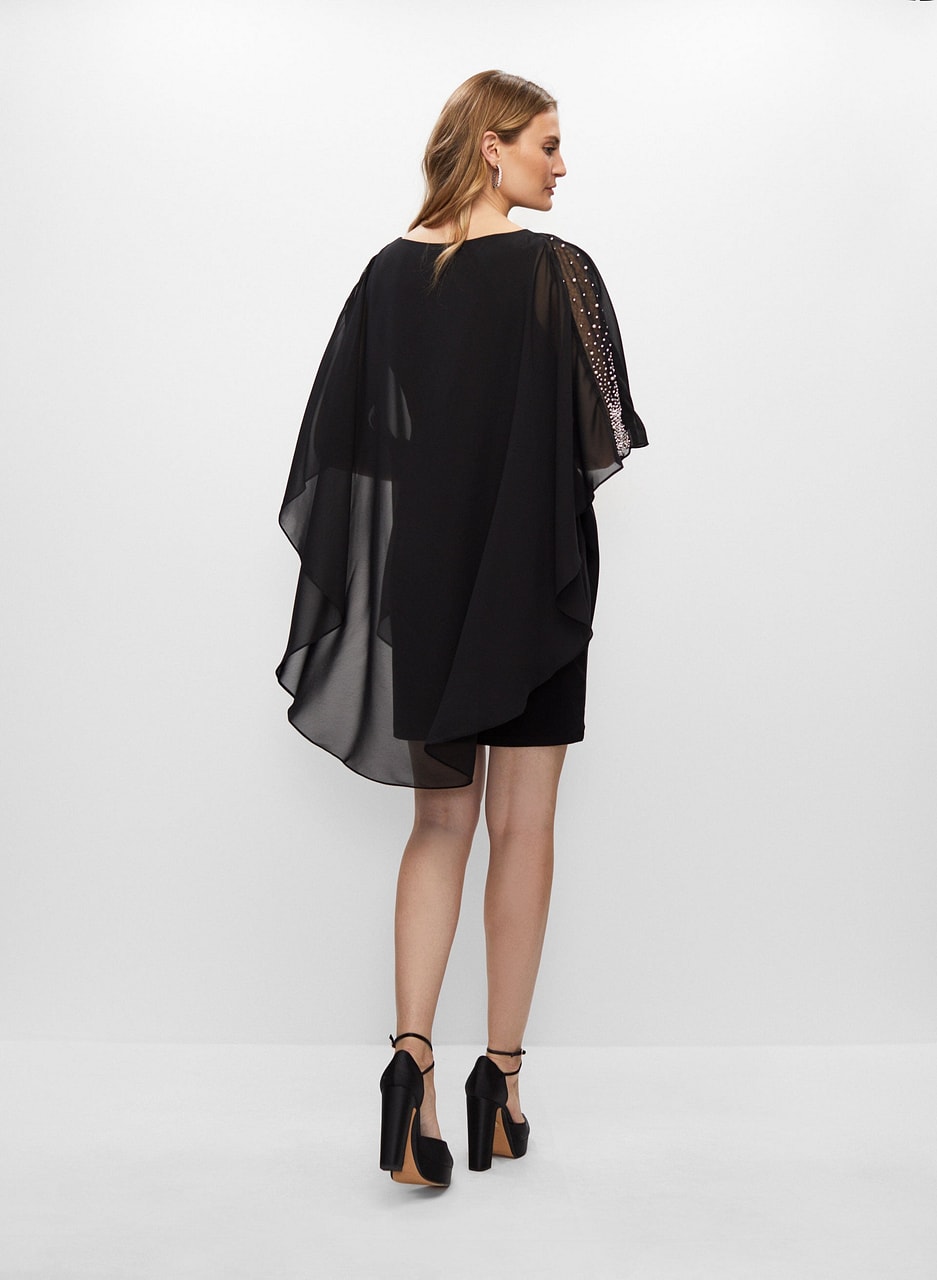 Chiffon Cape Dress