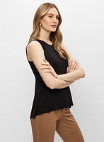 Sleeveless Fit & Flare Top