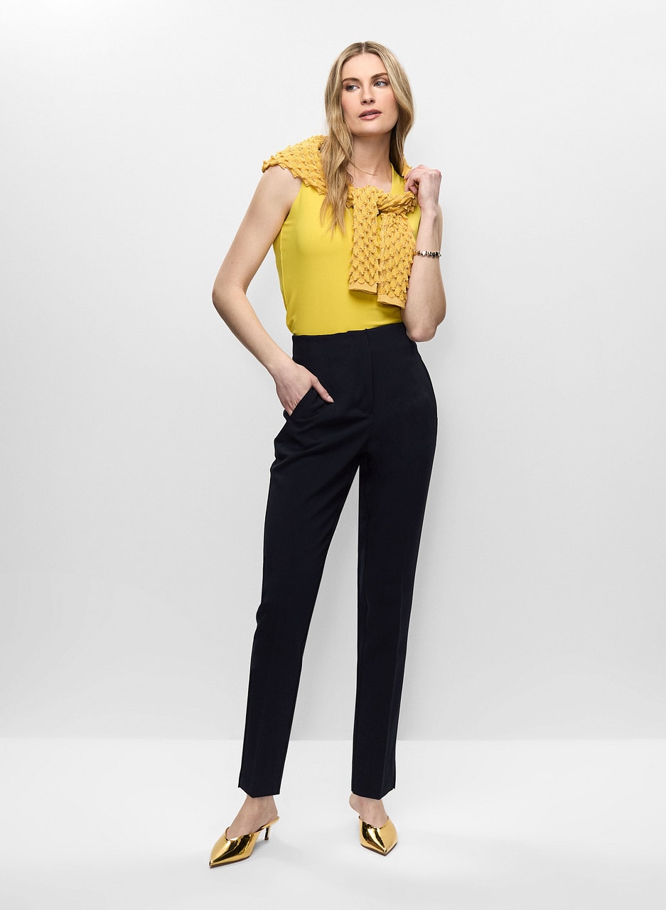 Sleeveless V-Neck Top & Slim Leg  Juliette Pants