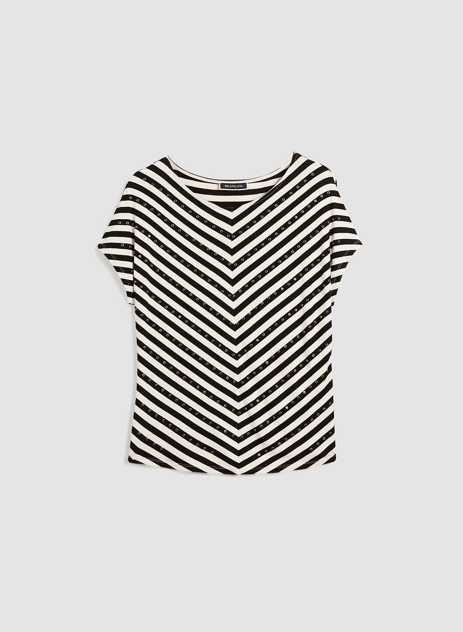 Striped Print Tee