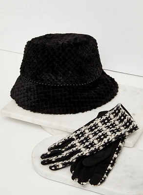 Tweed Knit Gloves