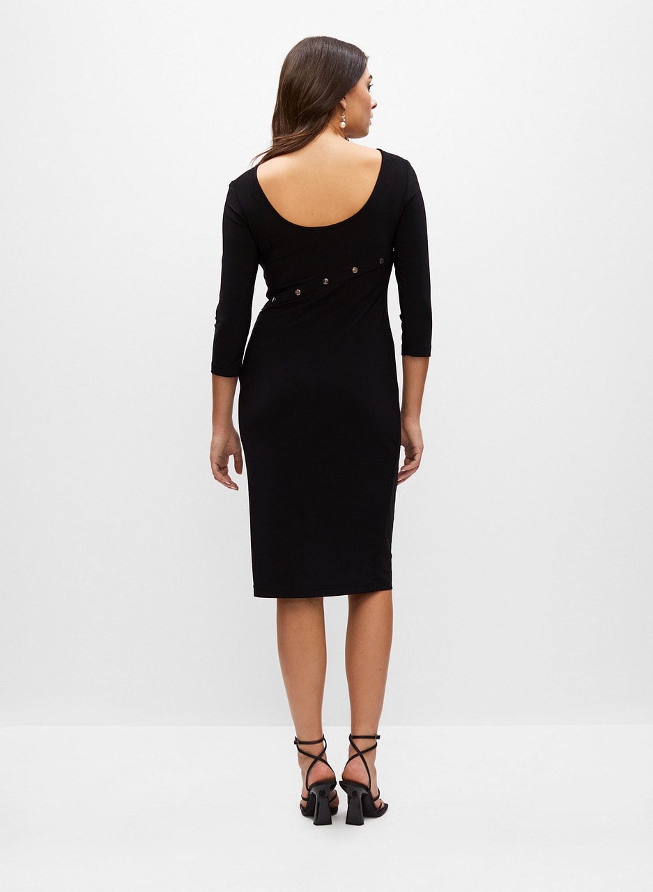 Joseph Ribkoff - Reversible Button Detail Dress