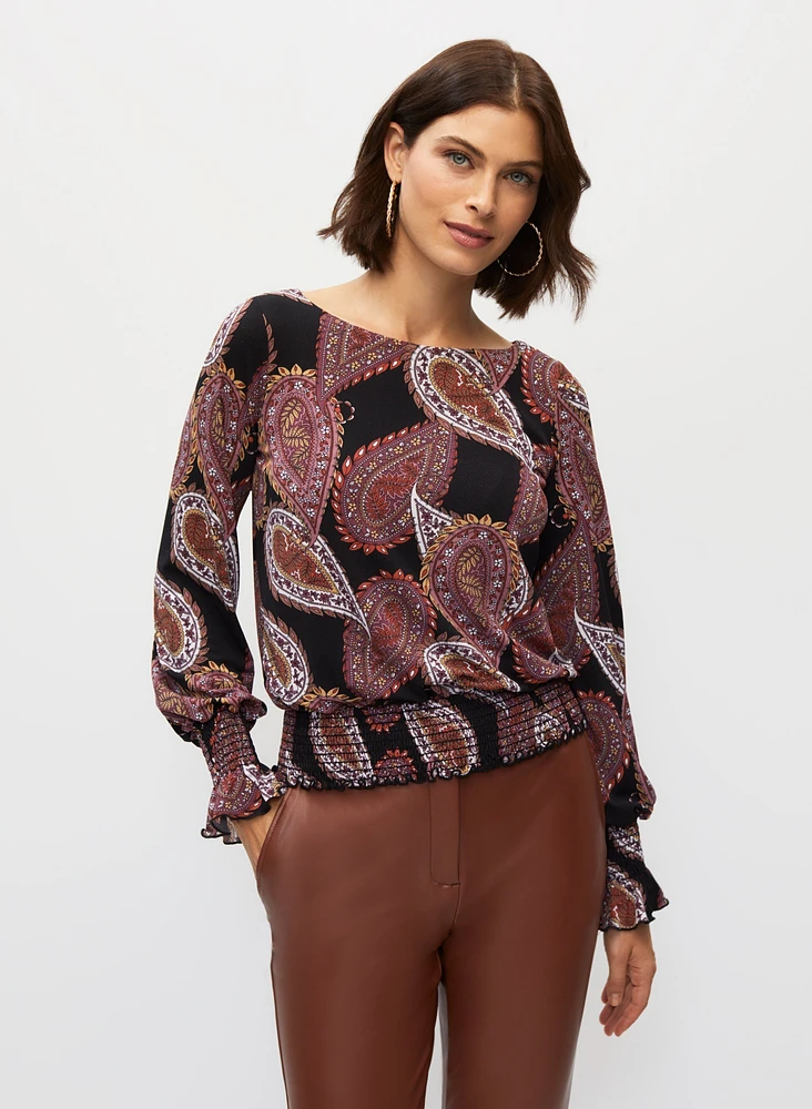 Paisley Print Blouse