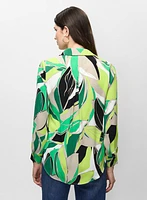 Joseph Ribkoff - Button-Front Printed Blouse