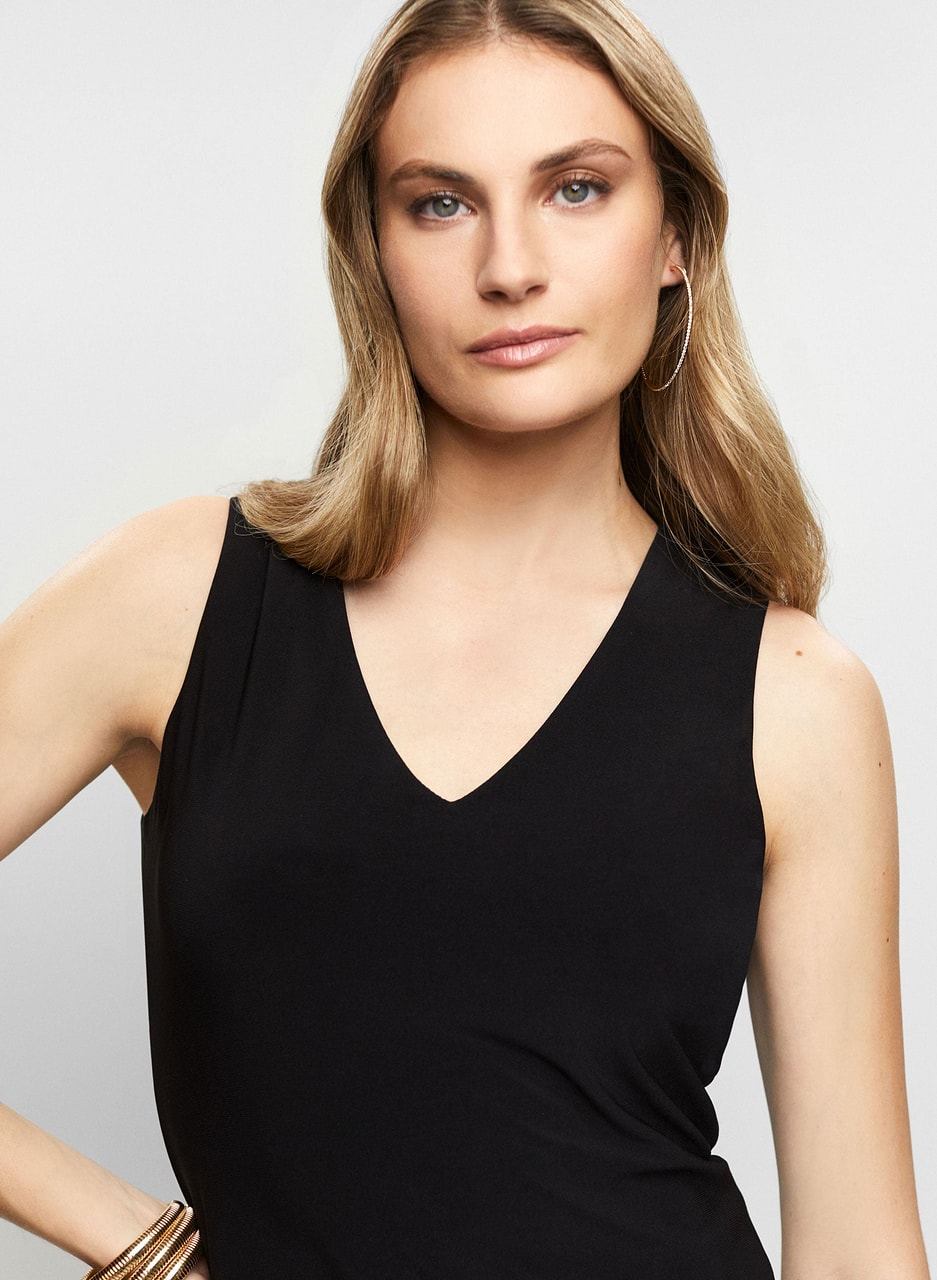 Sleeveless V-Neck Top