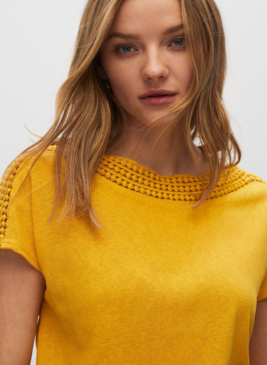 Crotchet Detail Top