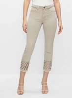 Stud Detail Capris