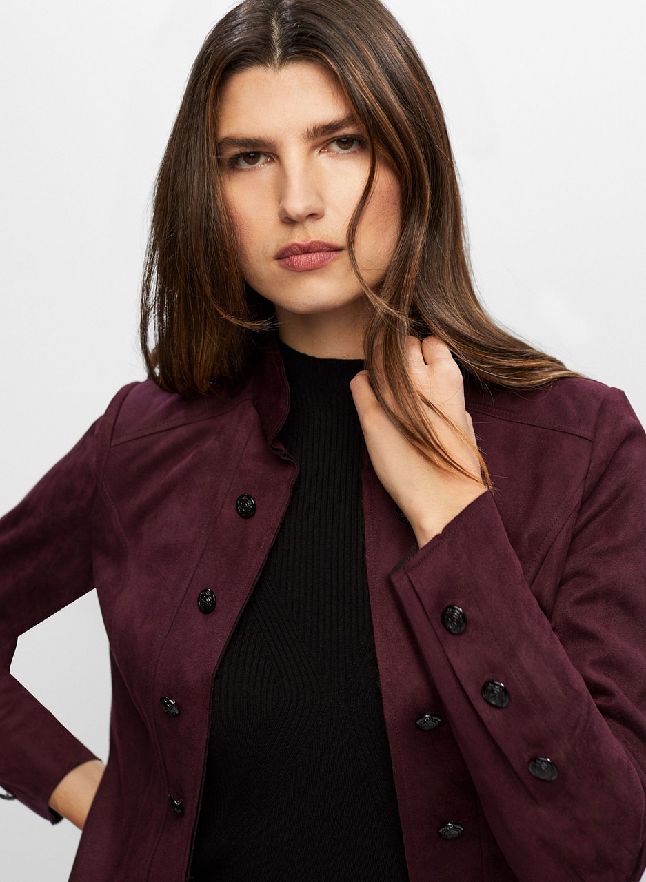 Structured Button Detail Jacket