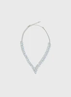 V-Shaped Crystal Stone Necklace