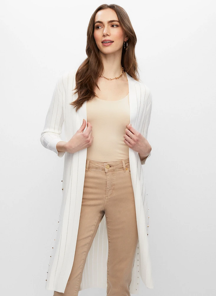 High Slit Long Cardigan