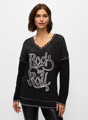 Rock and Roll Sequin Sweater