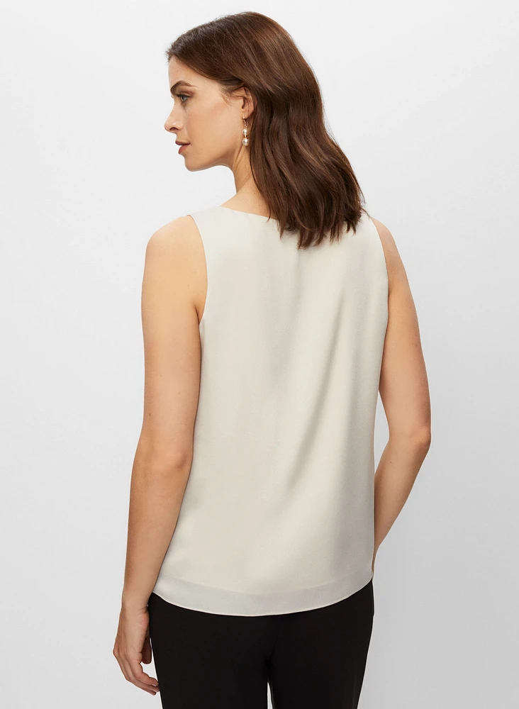 Sleeveless V-Neck Top