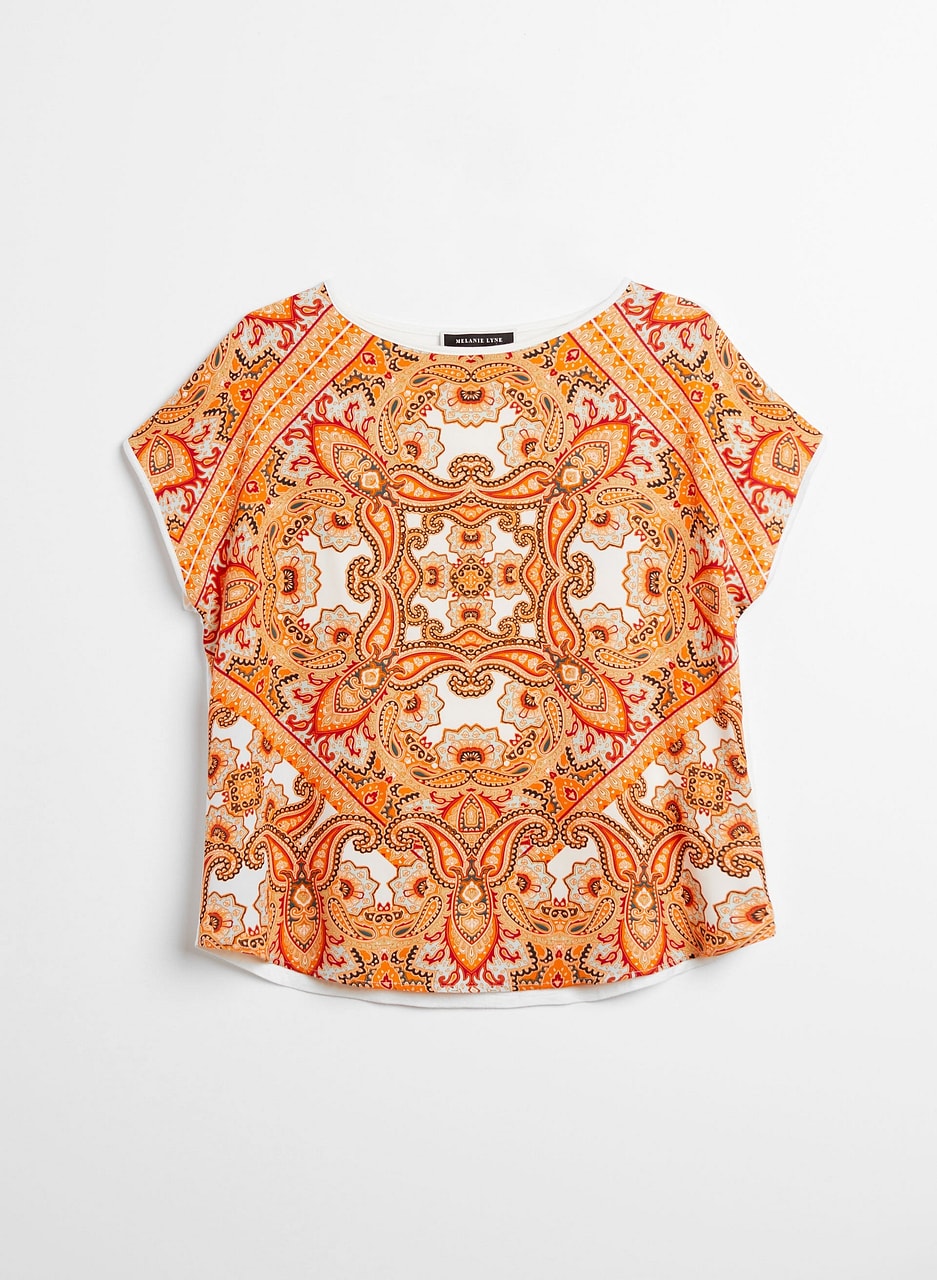 Paisley Print Tee