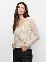 Ruffled Lace Top