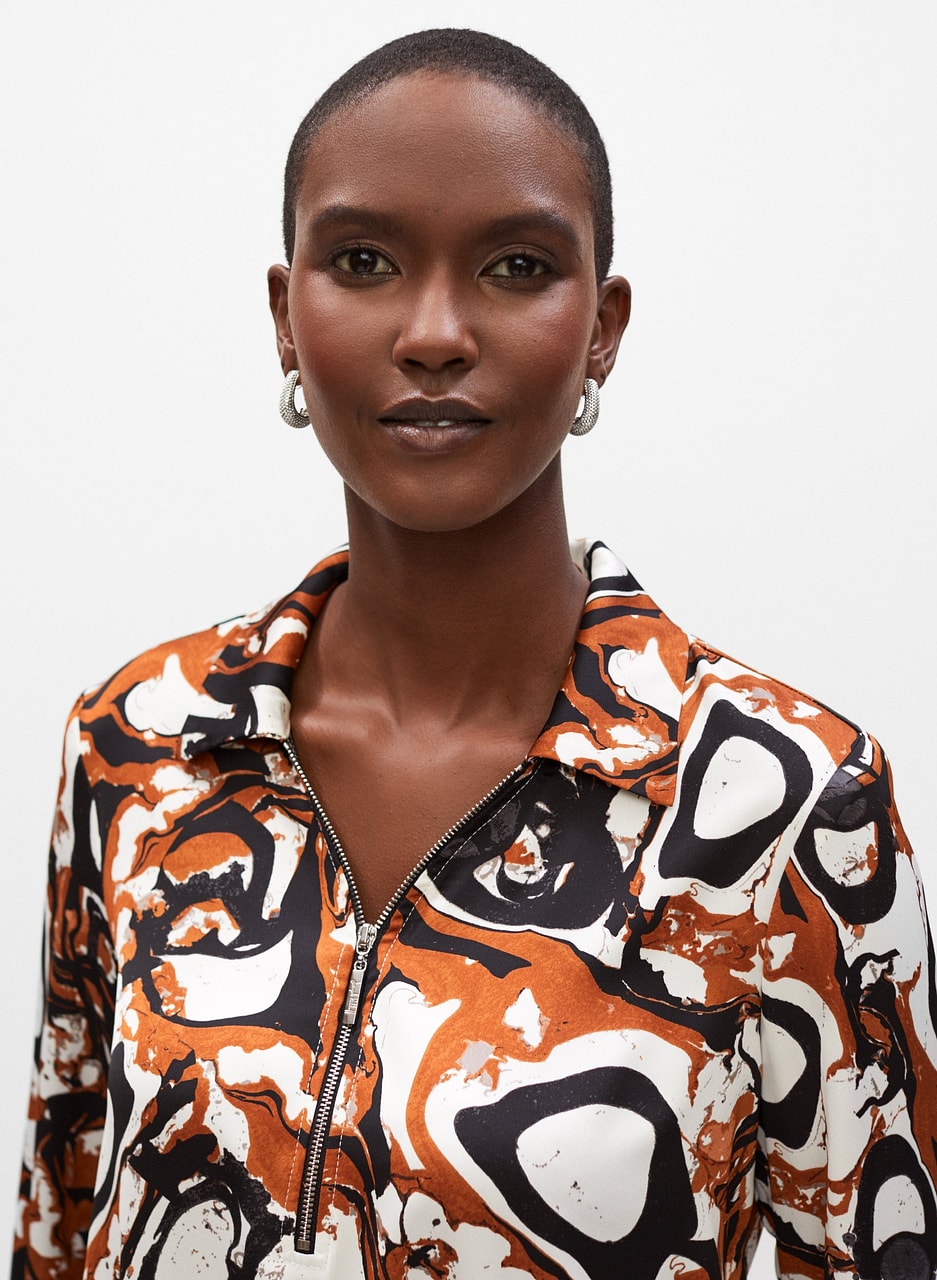 Joseph Ribkoff - Abstract Print Blouse