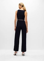 Adrianna Papell - Rhinestone Belt Jumpsuit