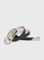 Thin Vegan Leather Belt