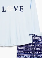 Text Print Pyjama Set