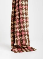 Houndstooth Plaid Scarf