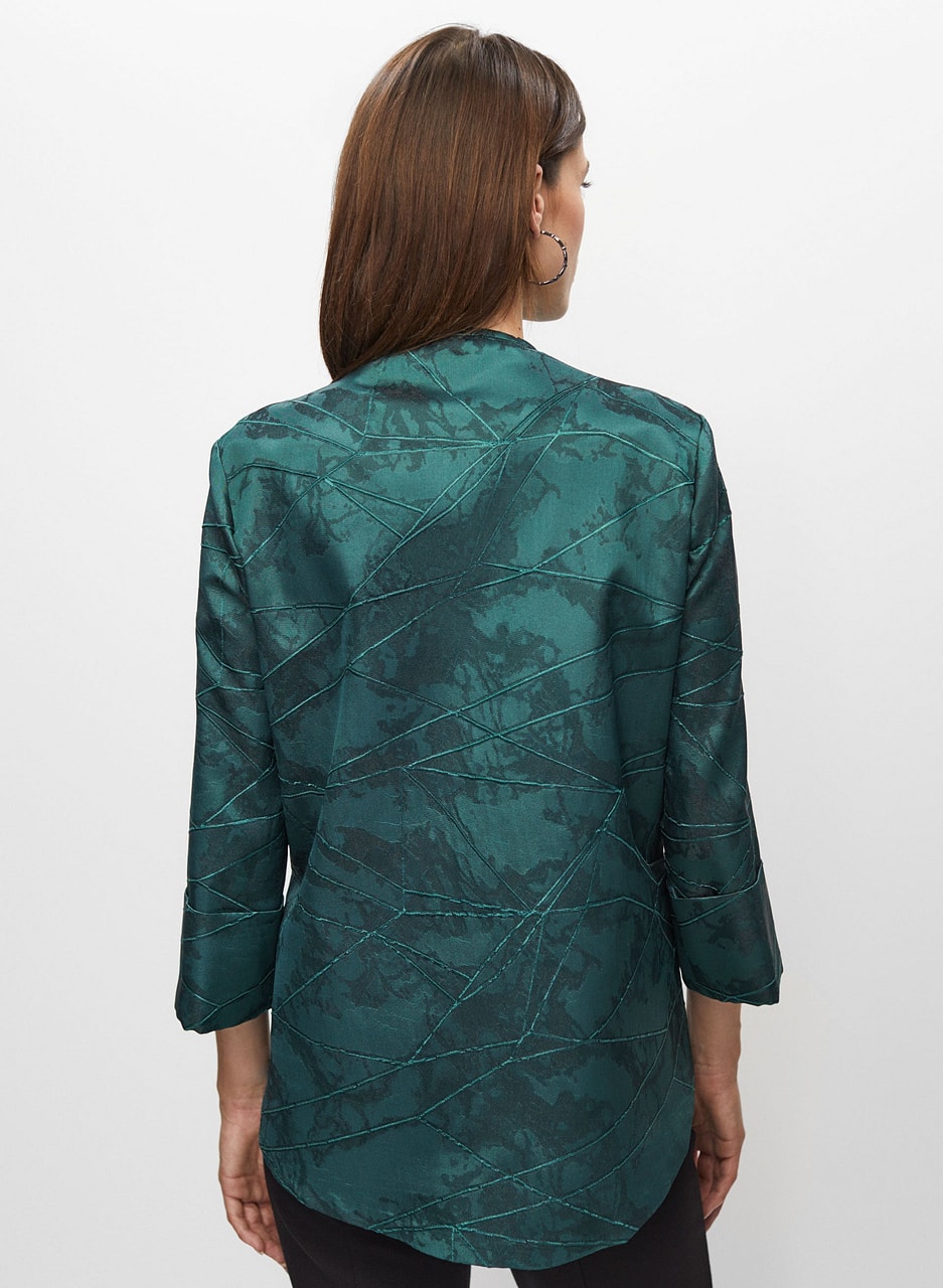 Joseph Ribkoff - Marble Motif Asymmetric Jacket