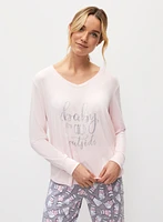 Text Print Pyjama Set