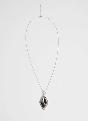 Diamond Shape Pendant Necklace