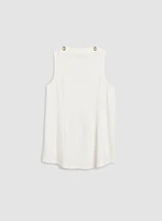 Eyelet Detail Sleeveless Top