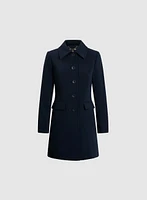 Button Detail Trench Coat