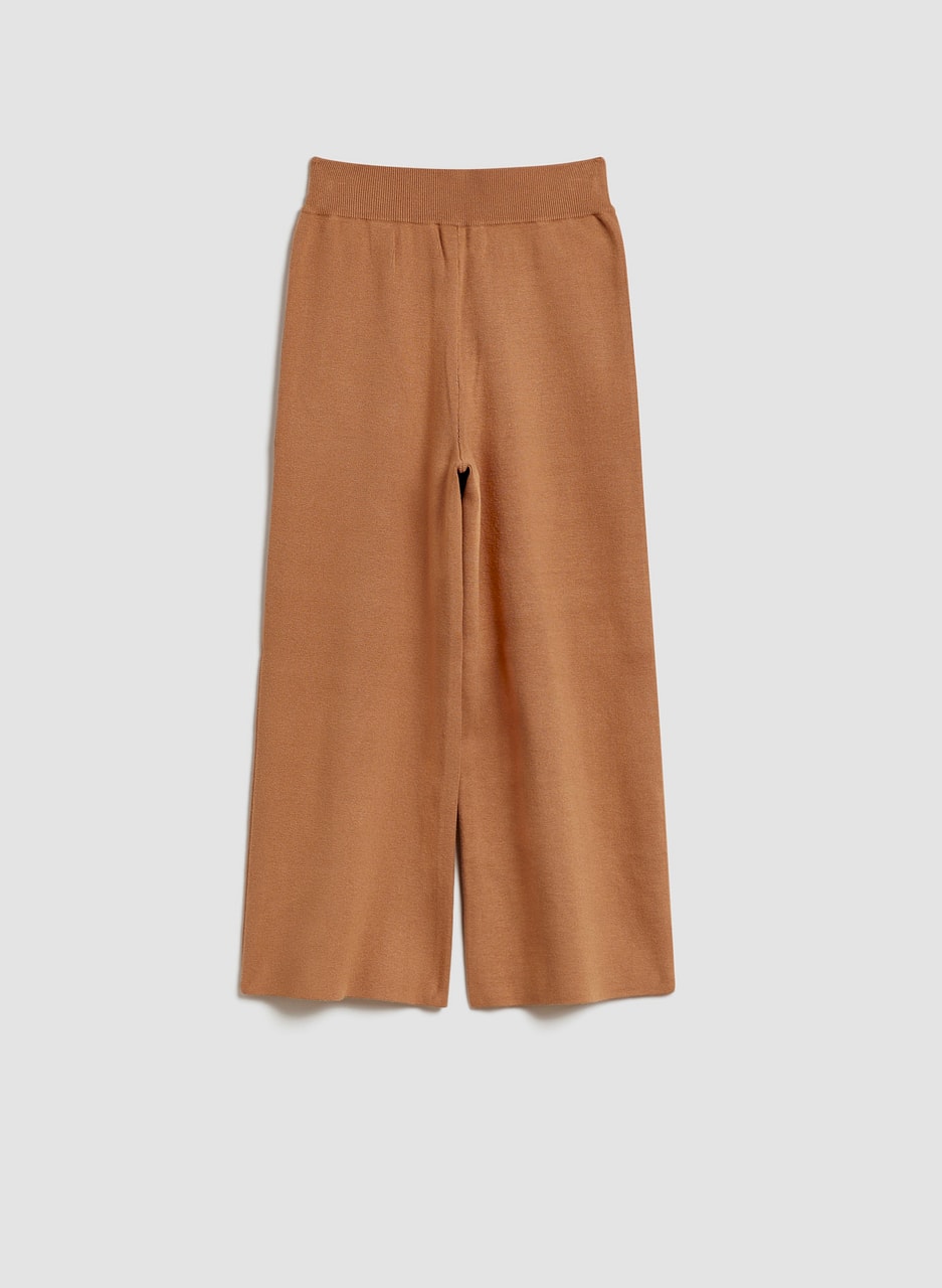 Knit Culotte Pull-On Pants