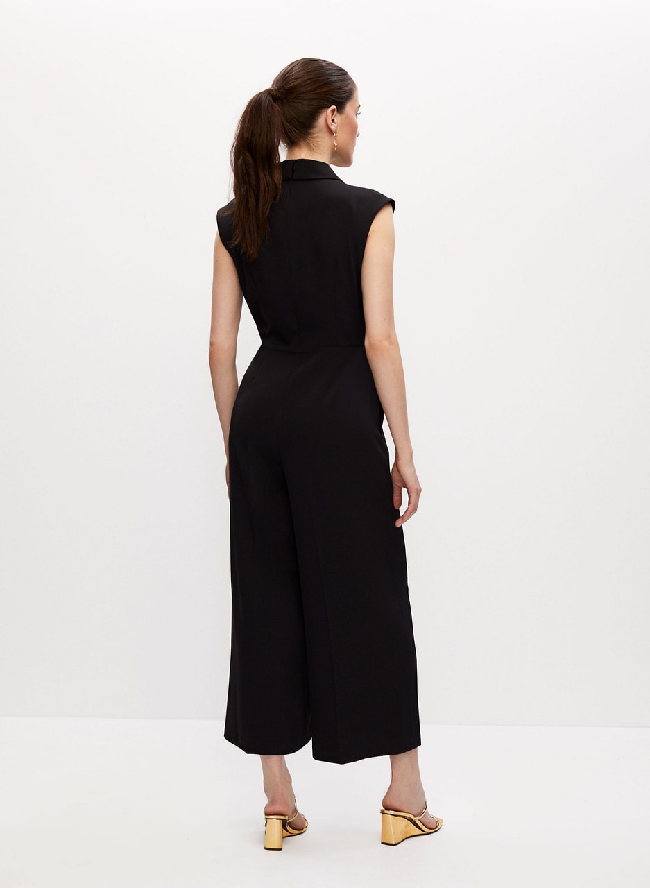 Cap Sleeve Wide Leg Jumpsuit