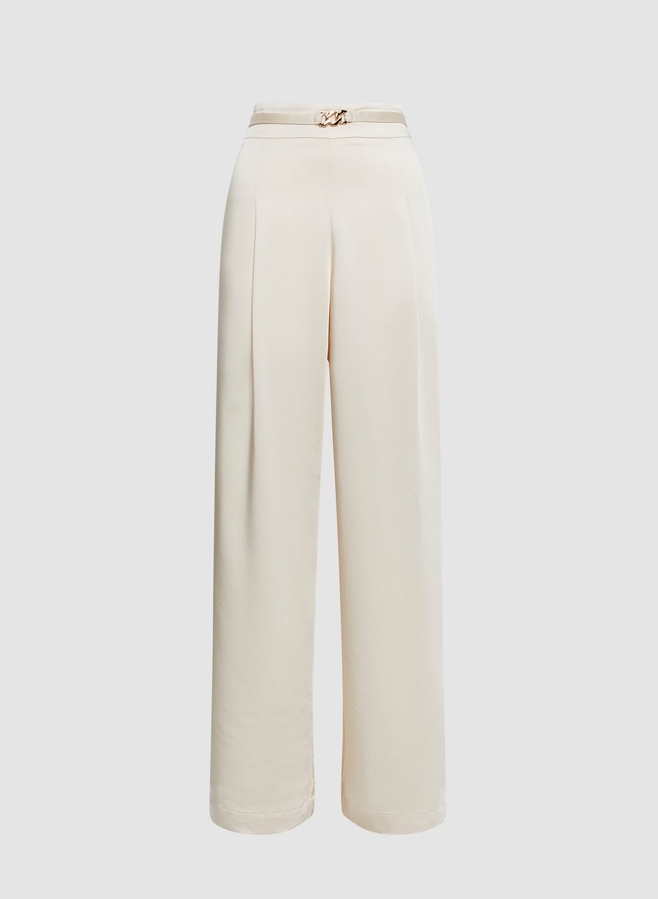 Belted Wide Leg Pants