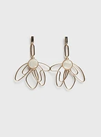 Abstract Wire Flower Earrings