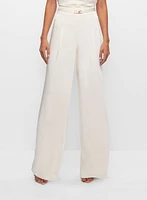 Belted Wide Leg Pants