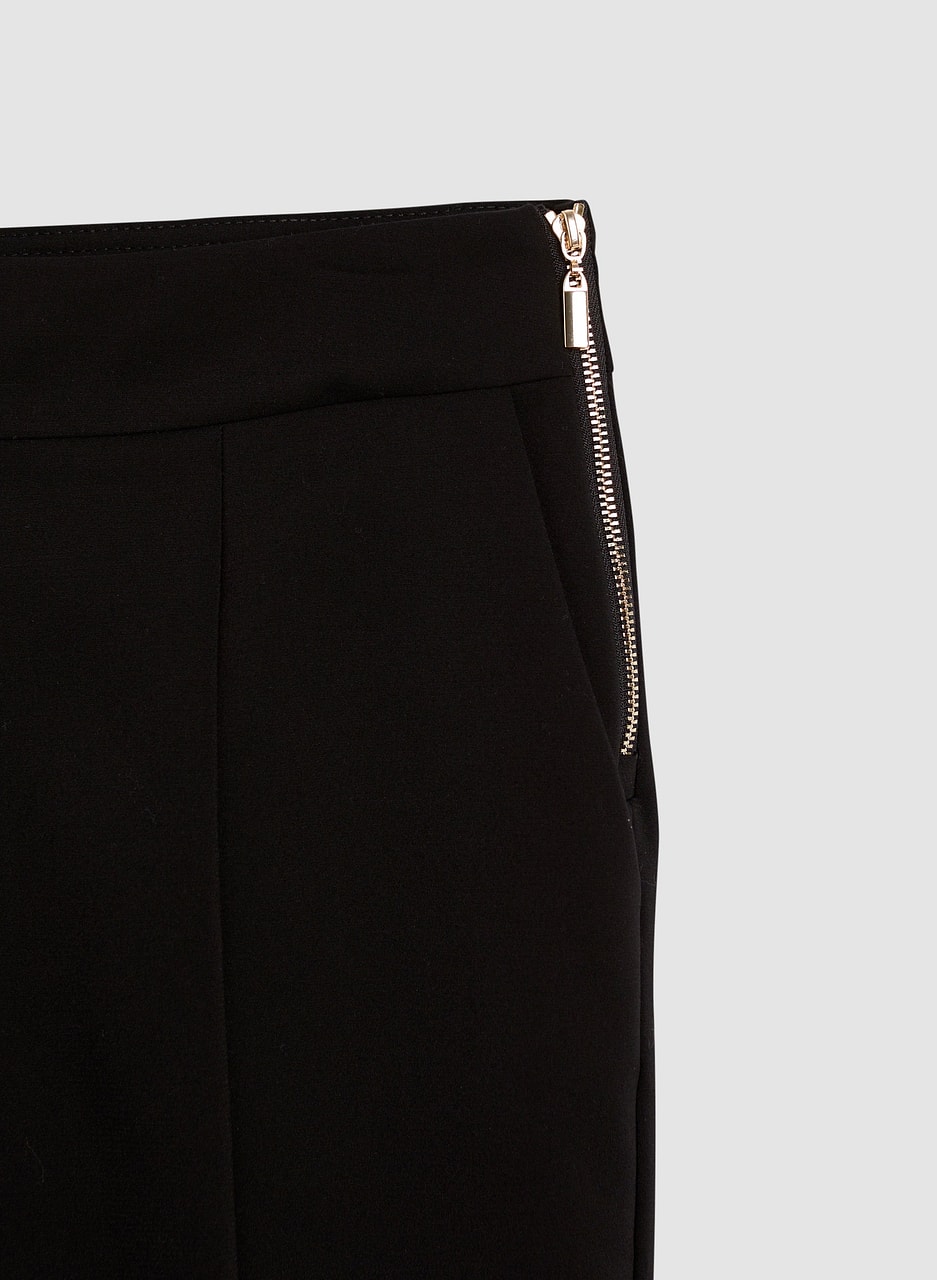 Slit Detail Slim Leg Pants